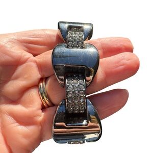 Women’s Black and Rhinestone Bracelet EUC
